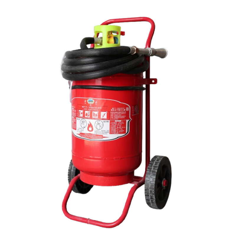 Huaihai brand dry powder fire extinguisher trolley type MFTZABC fire equipment 35kg50kg70kg65 water-based Xuzhou 70kg dry powder trolley fire extinguisher (December date)