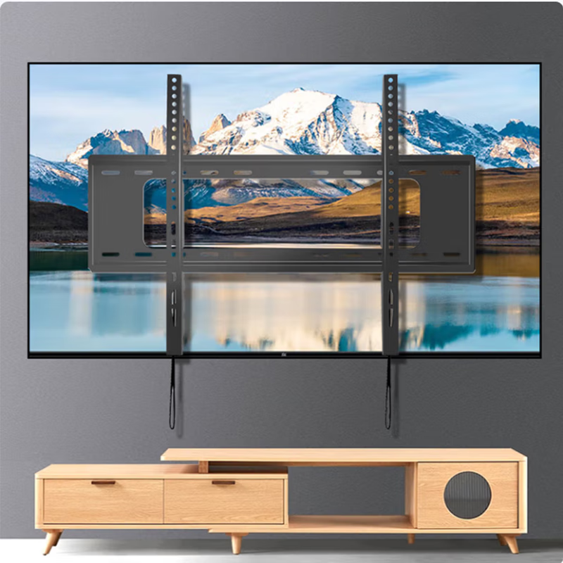TV stand monitor stand TV hanger TV hanger suitable for Xiaomi Hisense Skyworth TCL TV 75-inch TV 32-inch TV bracket TV wall mount large integrated fixed 40-85 inches thickened and widened