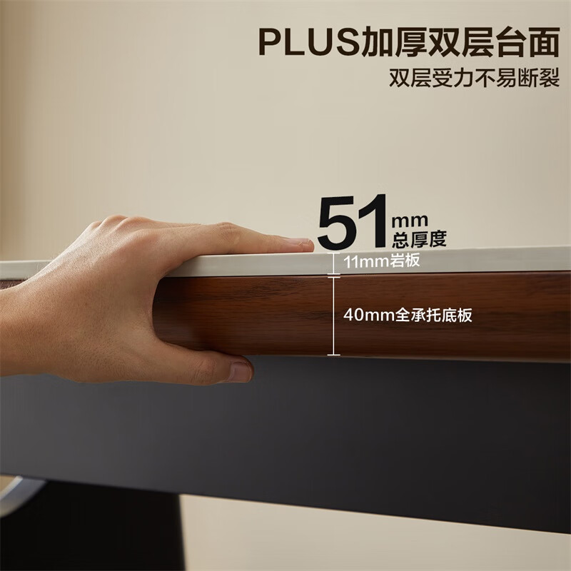 Quanyou Furniture Medieval style slate dining table and chair combination guest restaurant rectangular table small apartment high-end dining table