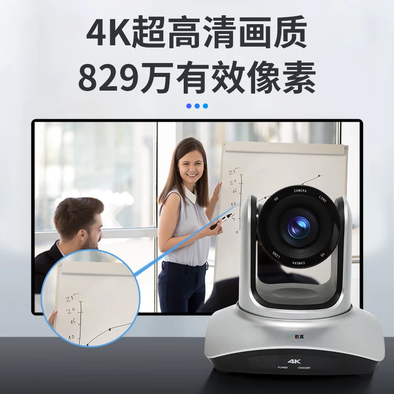 Digital Video Conferencing Wireless Camera Large Wide Angle 4K Ultra-clear 8.29 million pixels 3x 10x optical zoom PTZ camera remote conference room solution SZ-J20W 4K wireless camera SZ-J30W丨8.29 million pixels + 3x