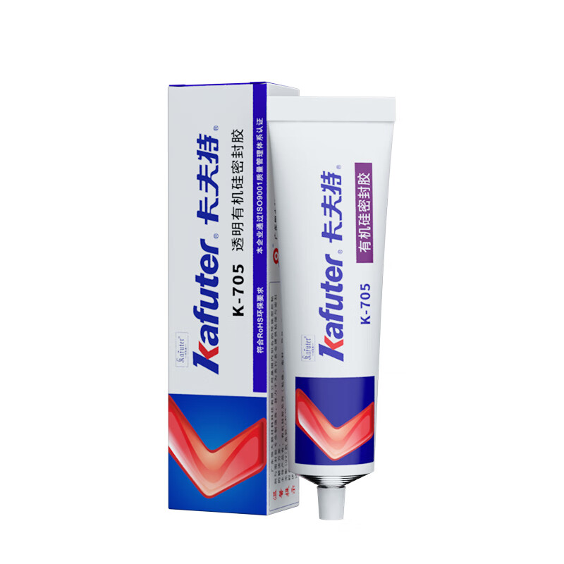 Kraft transparent silicone sealant K-705 RTV silicone rubber electronic sealant waterproof potting insulating glue circuit board industrial glue transparent 45g/piece