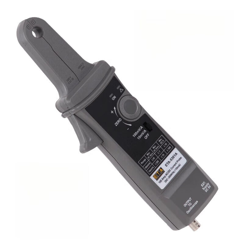 YWZRETA oscilloscope current probe BNC universal high frequency probe high precision 100A current sensor ETA5303 (10KHz+1400A)