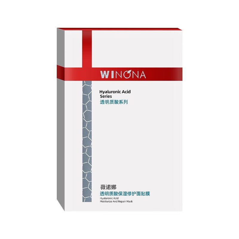 Winona (WINONA) Winona hyaluronic acid moisturizing and repairing facial mask, 6 pieces, hydrating mask, soothing and moisturizing sensitive skin, one box