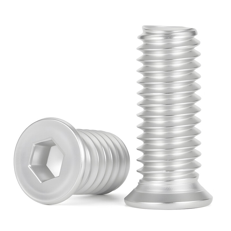 Jinggong (JINGGONG) 304 stainless steel small countersunk head hexagon socket screws ultra-thin flat head bolts small head diameter flat cup screws m4m5m6m8 M5*14* head diameter 8 (50 pcs)