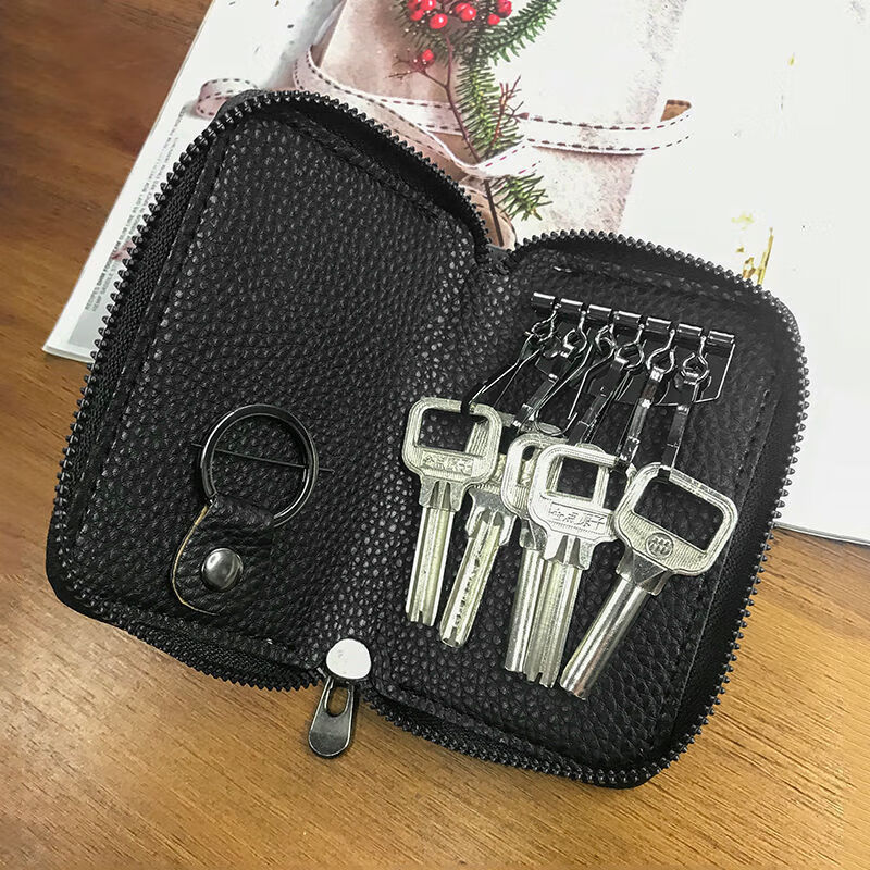 Ye Yu Key Bag Men's and Women's Key Bag Universal Car Large Capacity Multi-Function Key Chain Storage Bag Simple and Compact Home Use Short-haired Girls