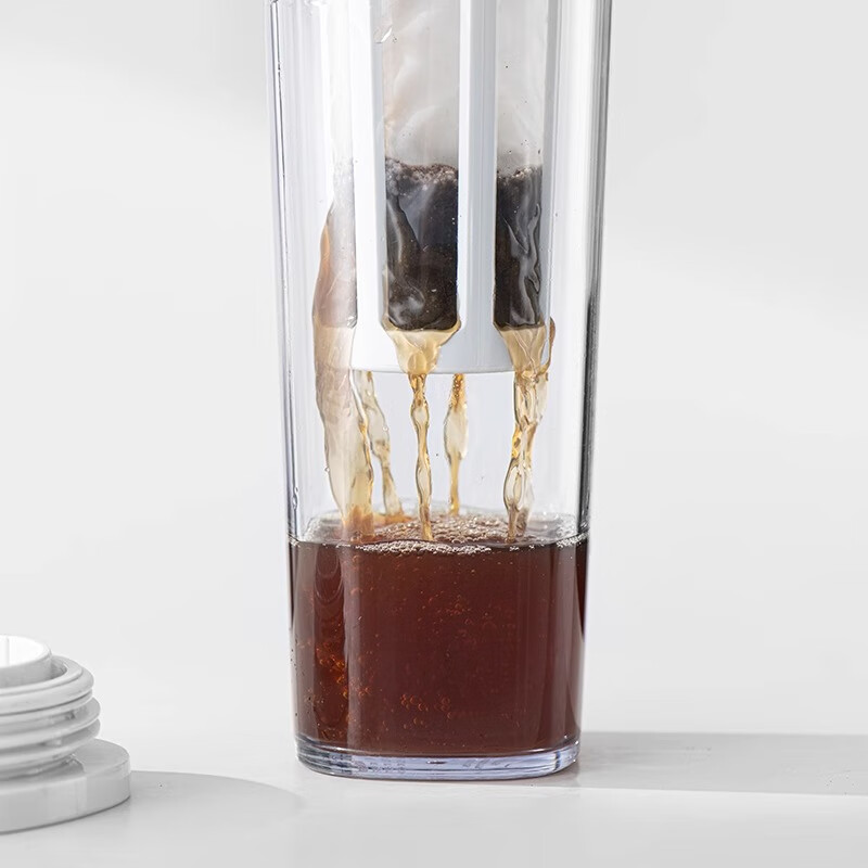 Wilkie coffee cold brew pot large capacity cold brew pot cold brew cold brew cup coffee pot cold brew teapot cold brew tea cup cold kettle white 1100ML