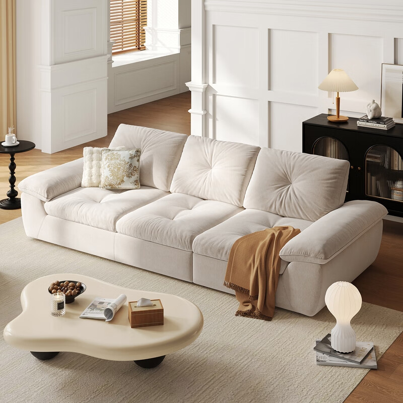 Lin's home sailing fabric sofa living room 2025 new adjustable backrest sitting deep sofa G290