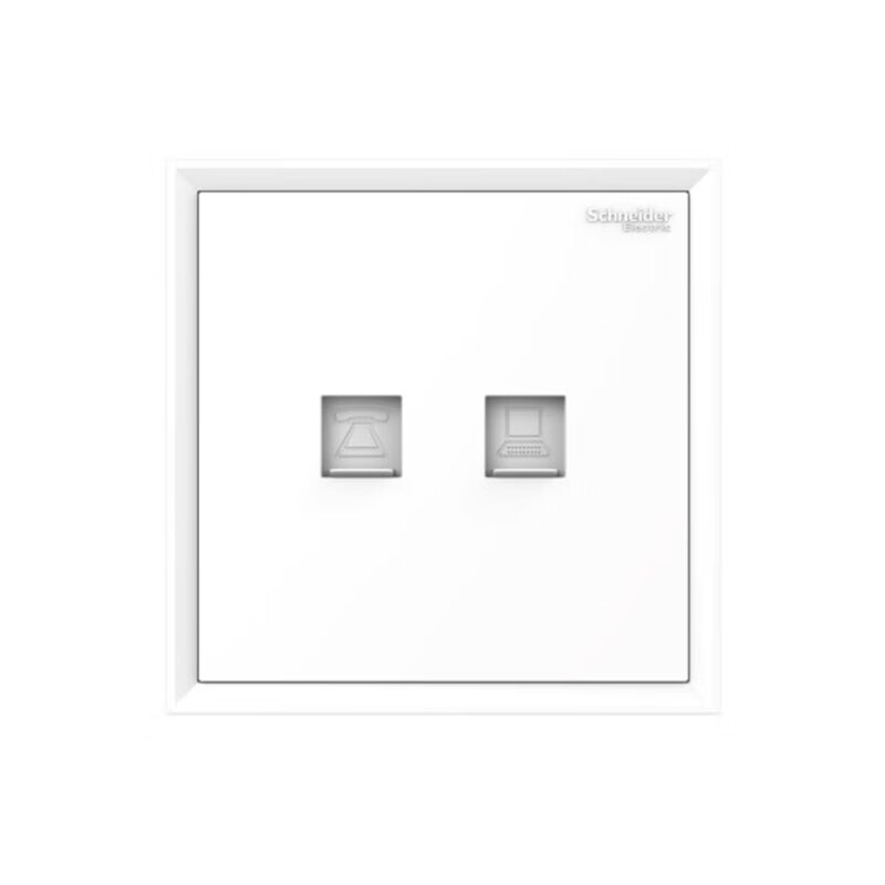 Schneider Hao Lang Series Qing Ya White Phone Category 5e Information Socket C2E32TDRJ5_WE_C1 Telephone Category 5e Information Socket Hao Lang Qing Ya White C2E32TDRJ5_WE_C1