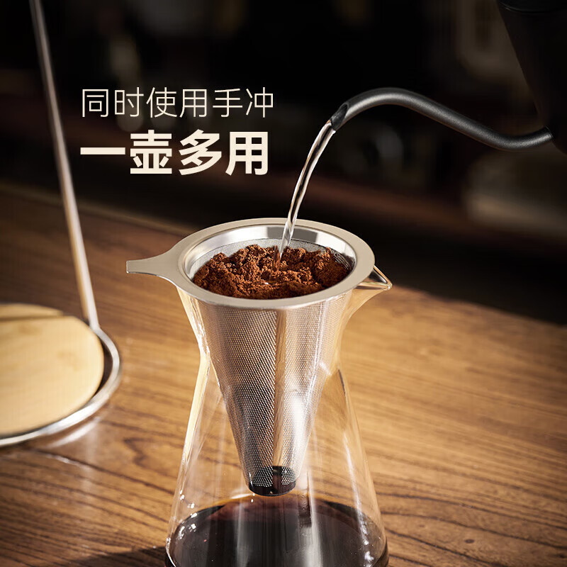 Cold brew coffee pot household large capacity hand brewing pot set drip filter utensil sharing ice drip pot ice drip coffee pot