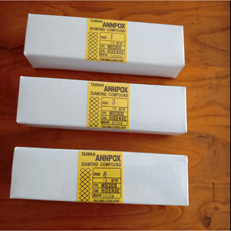 CLCEY ANNPOX abrasive paste polishing paste diamond paste 18g mold high polished diamond ultra-fine 200,000 0.125-200000#/18g single crystal