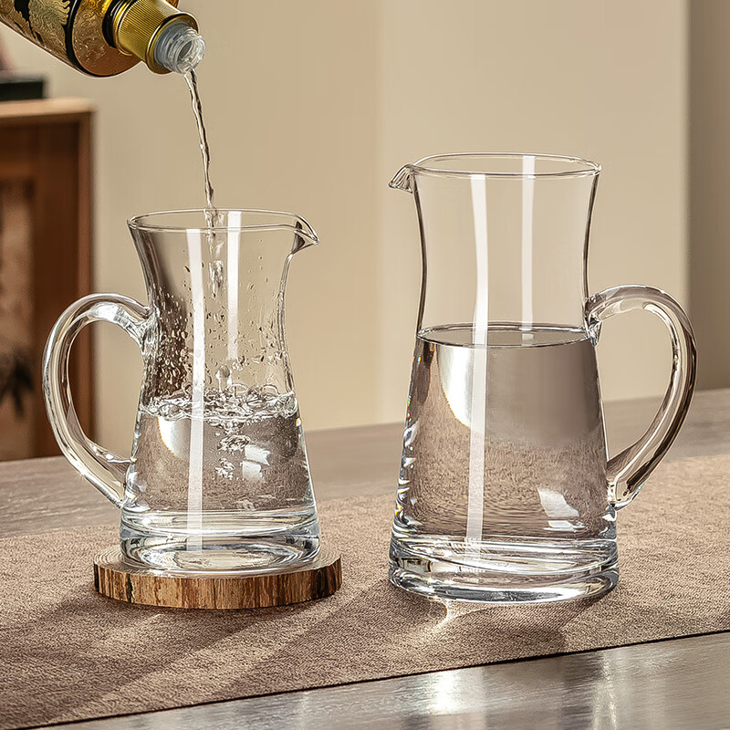 CRISTALGLASS large-capacity red wine decanter and pourer with scale, thickened glass white wine dispenser, old wine blending dispenser