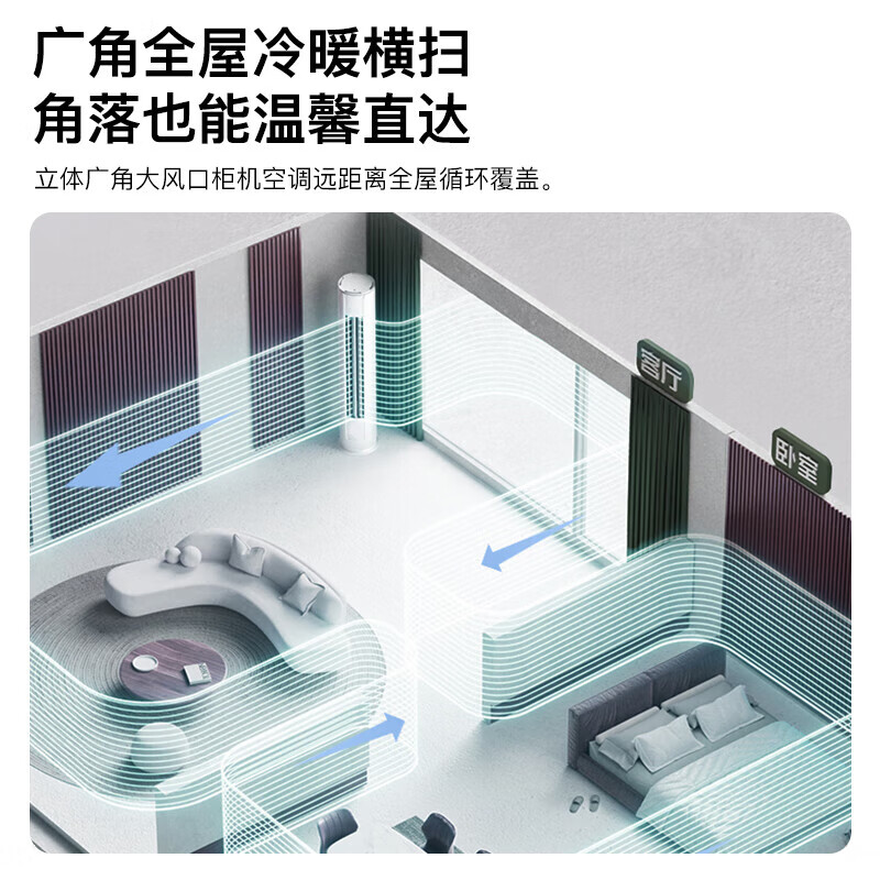 SANHUKOUSHIDI air conditioner 3 hp living room vertical cabinet machine new level energy efficiency huge power saving air conditioning cabinet machine home air conditioner vertical cylindrical appliance subsidy first level energy efficiency 2 hp variable frequency cooling and heating vertical cabinet type self-installation