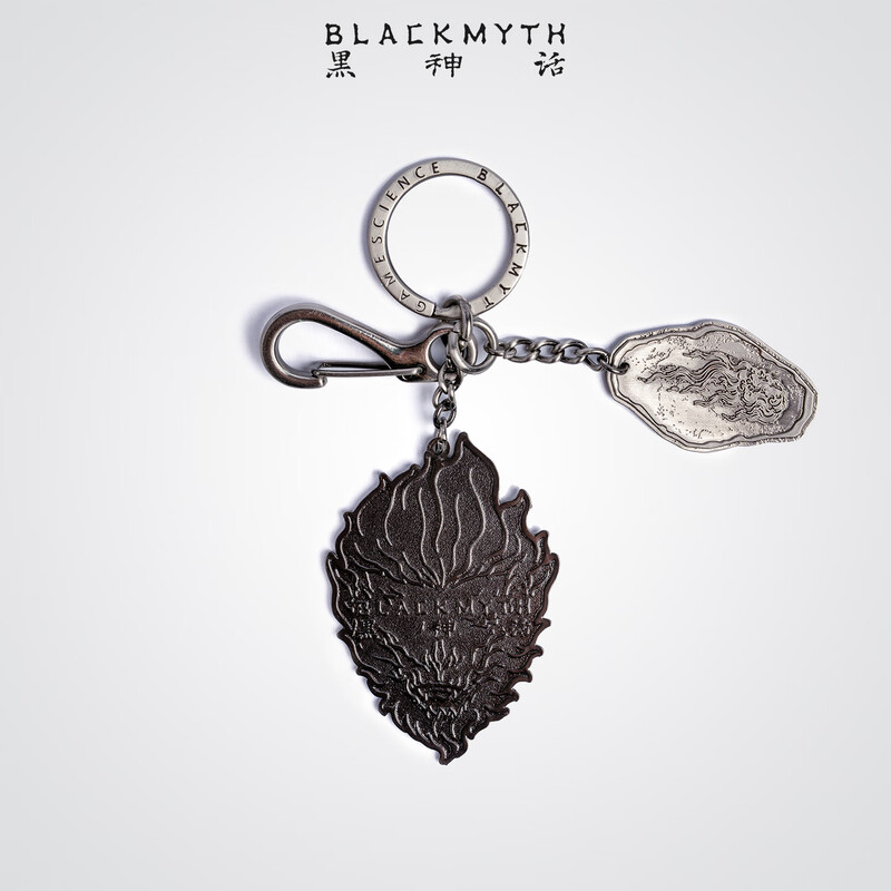 Black Myth Golden Pool Elder Color Changing Keychain Wukong Same Style Bag Pendant Temperature Changing Enamel Creative Pendant Collection Gift