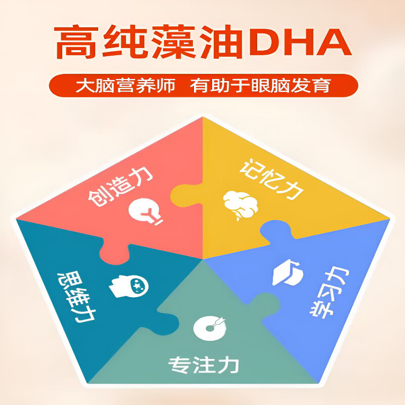 Norwegian Fish American Norwegian Fish Nordic Naturals Children's Seaweed Oil DHA 500mg Vision Brain Health 500mg 60 capsules