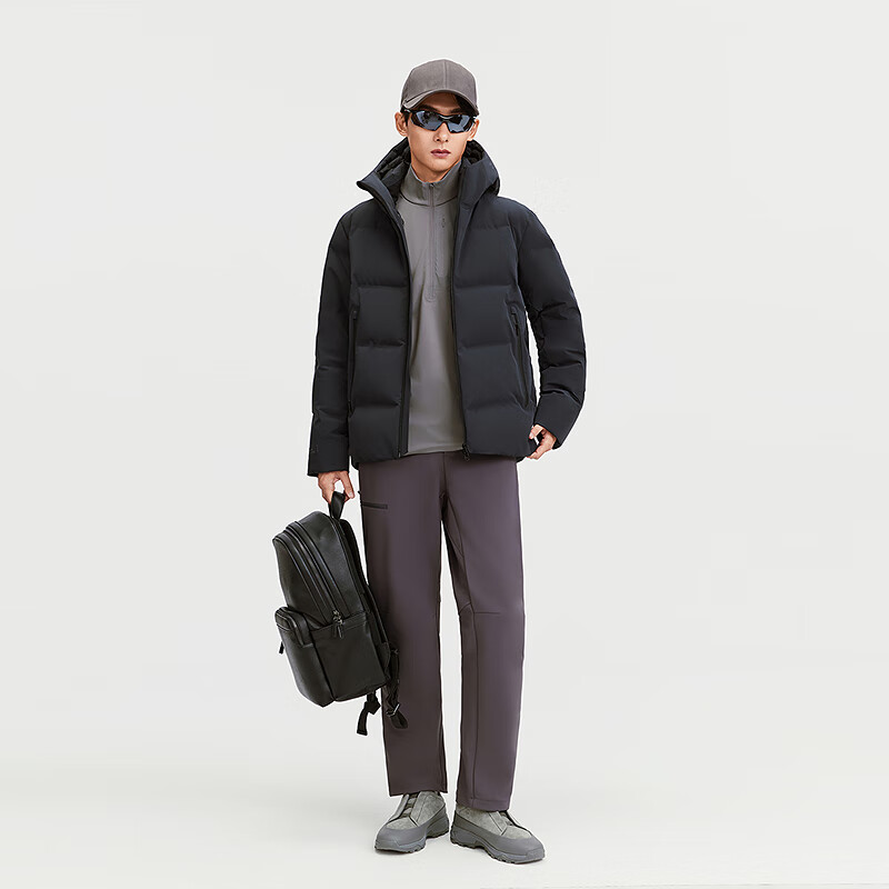 Bosideng 2025 Winter Hooded Short Down Jacket Men's Jacket B250244221