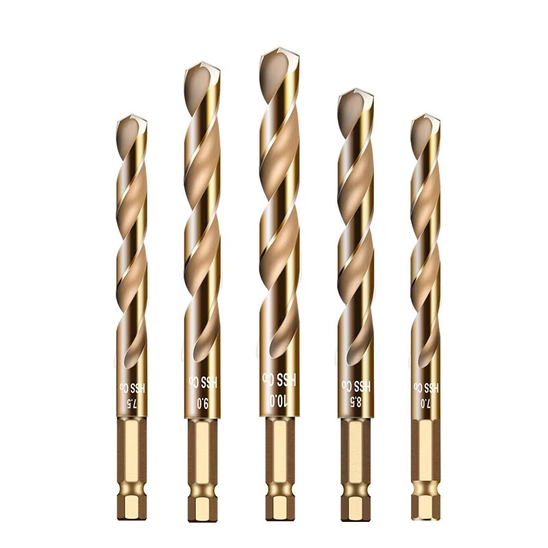 Lansheng hexagonal shank drill bit containing cobalt twist drill stainless steel special high hardness electric drill set alloy drilling artifact metal nemesis (1.5~6.5mm) 14-piece set