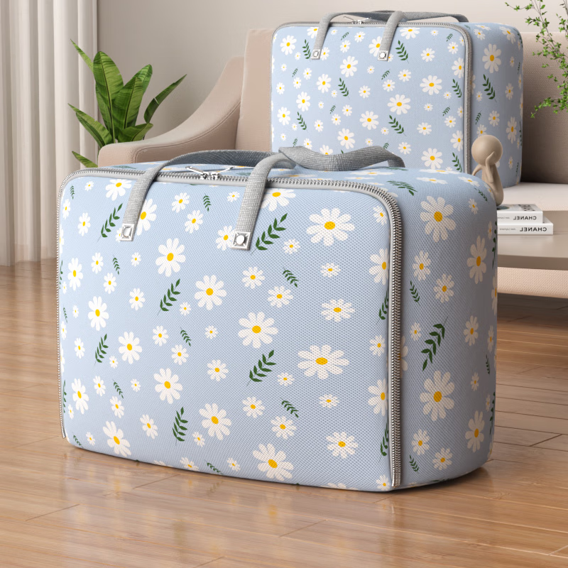 Good helper storage bag quilt clothes quilt storage and organization moving packing bag luggage bag rivet reinforcement 85L1 piece