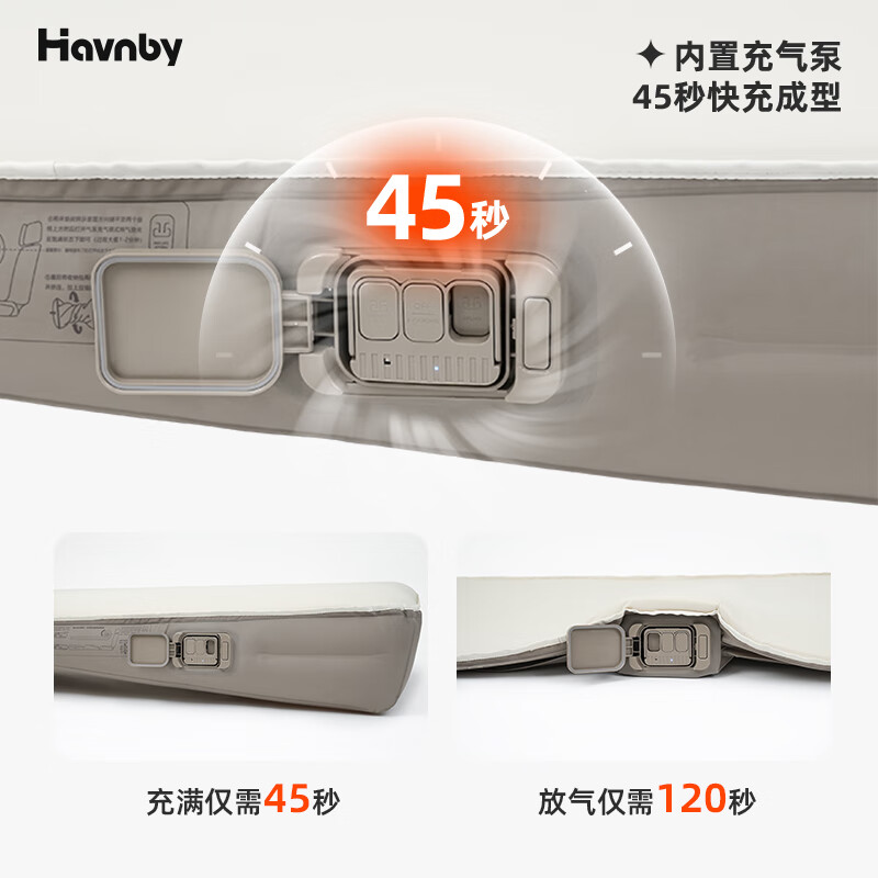 Havnby Anwen white is suitable for Ledao L90L60 car air mattress car self-driving camping single lunch break sleeping mat