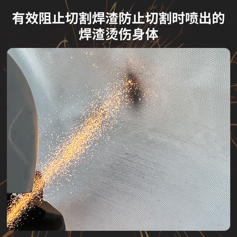 Welding special fire blanket fire blanket fiberglass home user foreign standard fire certification asbestos welding slag cloth 2mm ultra-thick industrial welding fire blanket 1.2 1.2m