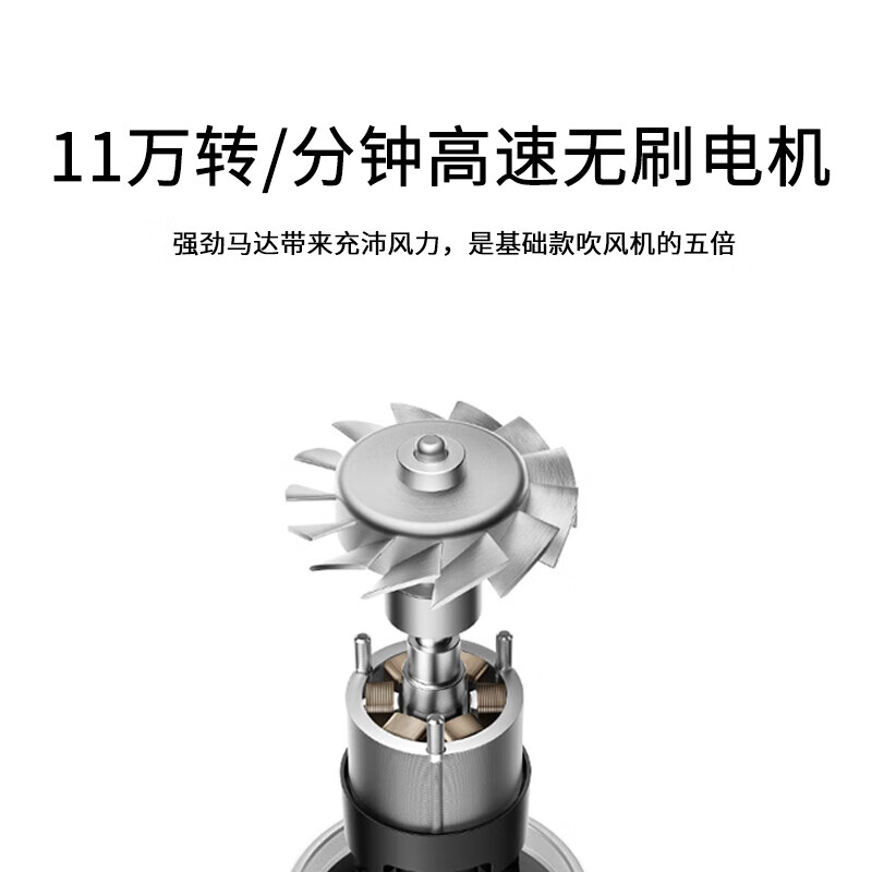 MARTISAN golden high-speed silent hair dryer household high-power high-wind does not damage hair quick-drying negative ions with curling iron