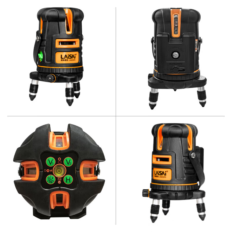 Laser laser level green light 5-line LSG625SPD high-precision thin line with laser enhanced point measuring instrument tool marking instrument standard + 1 point 5-meter tripod