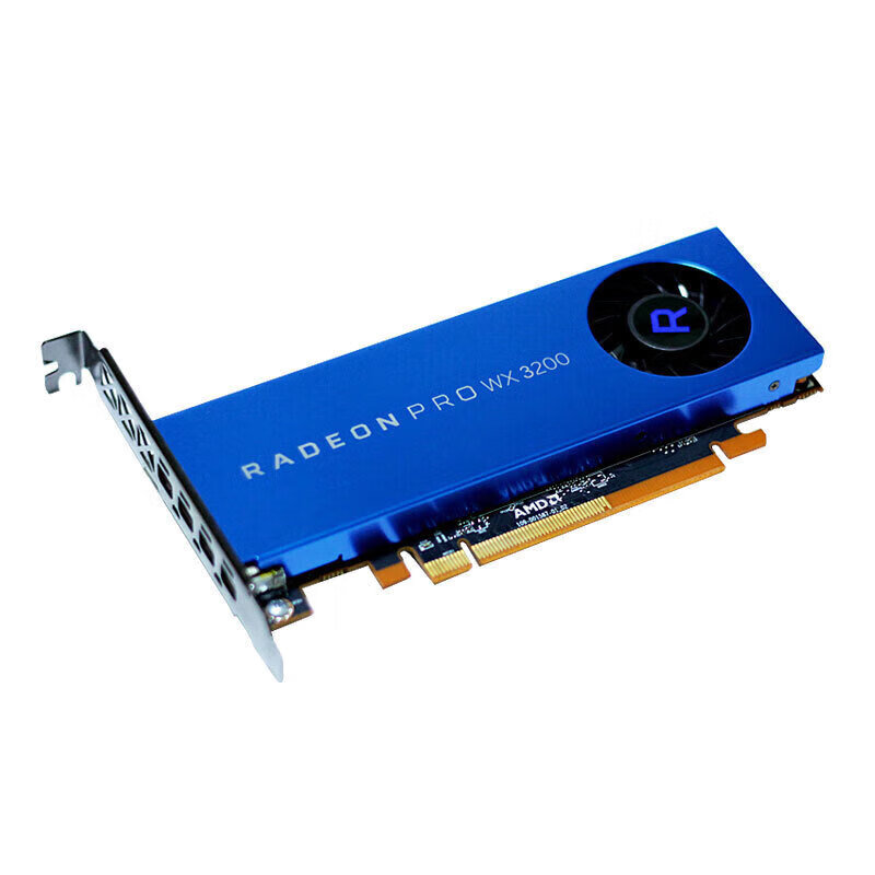 AMD Radeon PRO WX3200 4GB simple package GDDR5 professional graphics card Polaris architecture/640 stream processor/50W ultra-low power consumption industrial packaging