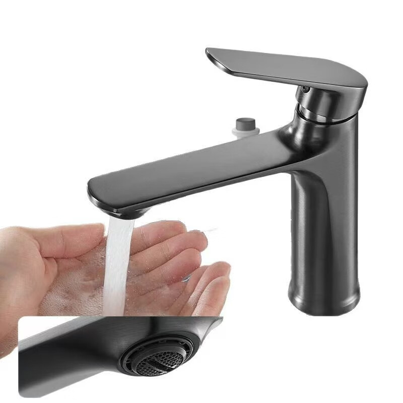 JOMOO official flagship all-copper hot and cold two-in-one basin under-counter basin wash basin bathroom cabinet faucet silver basin faucet with 80 cm long hose