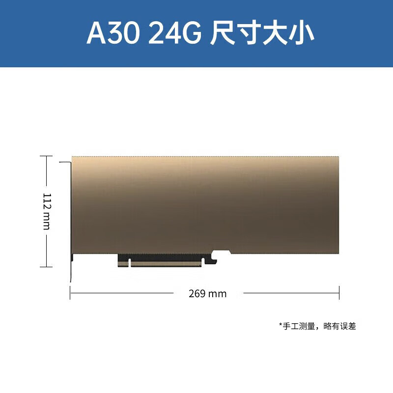 NVIDIA Tesla A30 24GB HBM2 professional graphics card server GPU Ampere architecture/3584 CUDA core/165 TFLOPS TF32/933GB/s bandwidth industrial packaging