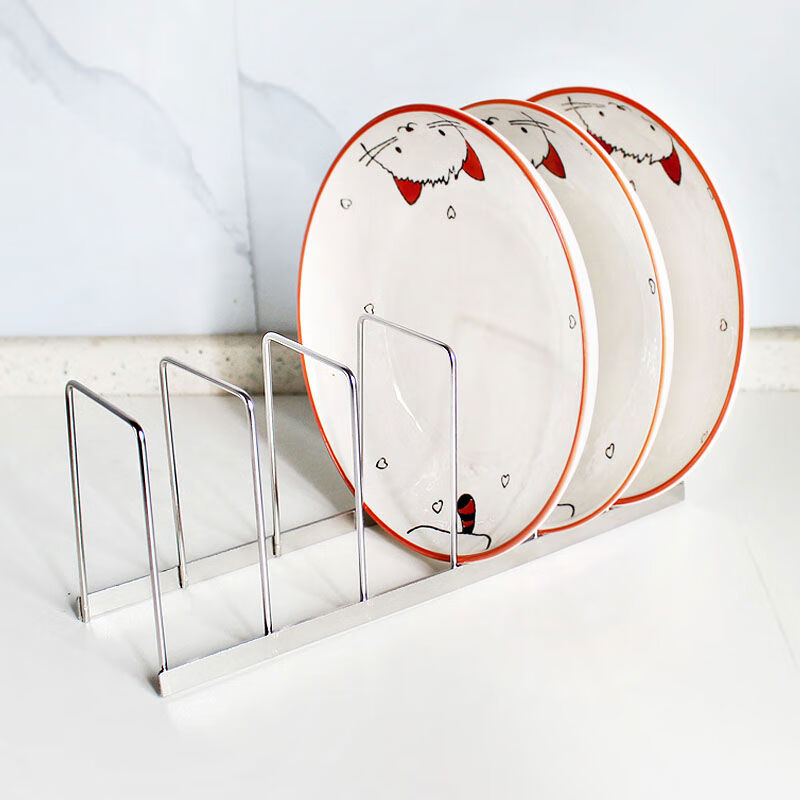 Yusenyi kitchen disinfection cabinet plate rack dish storage drain simple low-leg dish rack 304 stainless steel bowl rack 41cm long 10 bowl positions 304 stainless steel