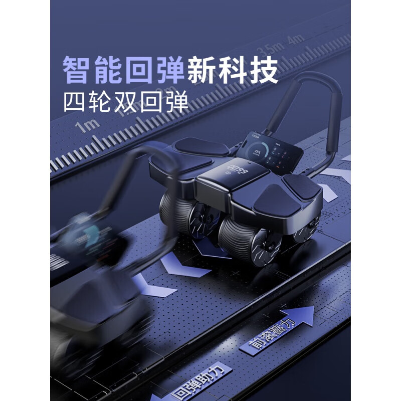 Beijing's German High Quality - Rexl/2024 New Four-Wheel Automatic Rebound Abdominal Wheel for Abdominal Muscle Training for Men