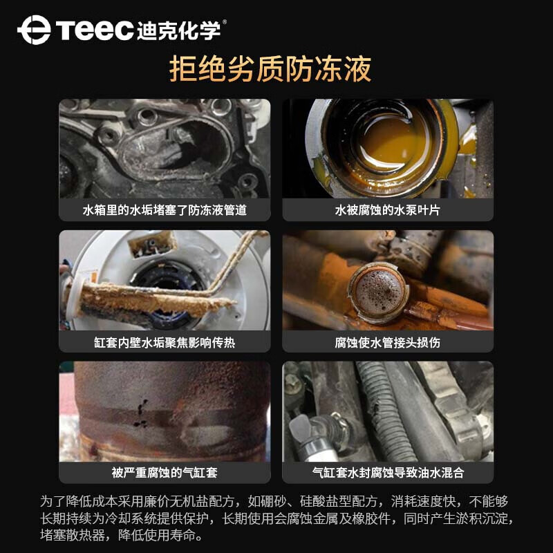 Dick Chemical top-match Lengba full-effect coolant -35 red 4kg organic acid formula ethylene glycol automotive antifreeze