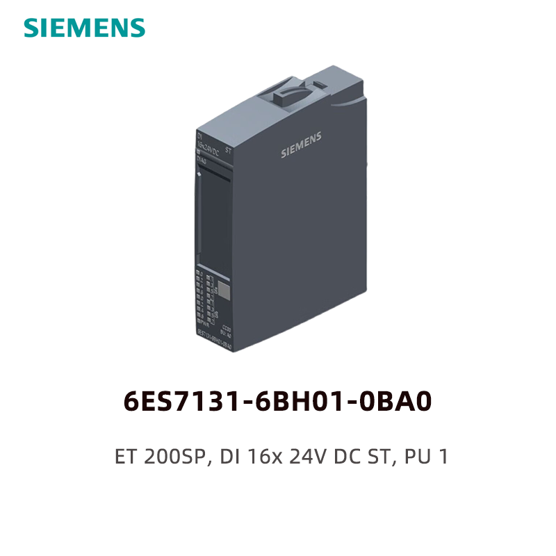 Siemens ET 200SP digital input module 6ES7131-6BH01-0BA0,DI 16x 24V DC ST, PU 1