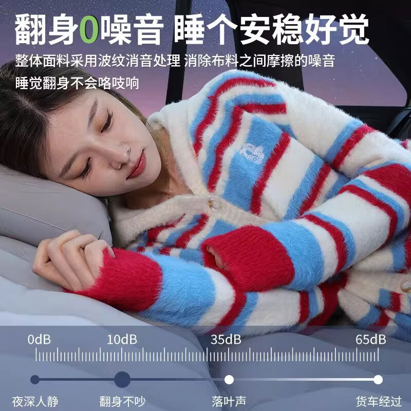 Jixiao Jietu Shanhai T1 Car Air Mattress Chery Special Air Bed Car Trunk Sleeping Pad Sleeping Artifact Dual-use Model Gray Trunk + Camping Official Original 25 Models Jietu Shanhai T1