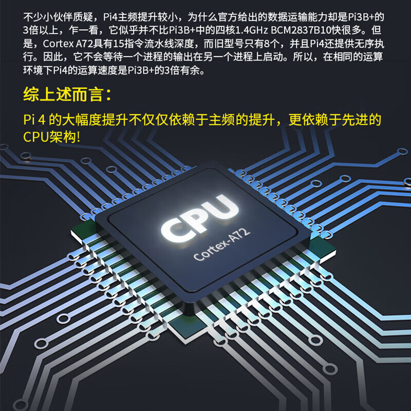 Chuanglebo Raspberry Pi 4B 4G Raspberry Pi 4 official basic package computer AI development board python kit free paper tutorial