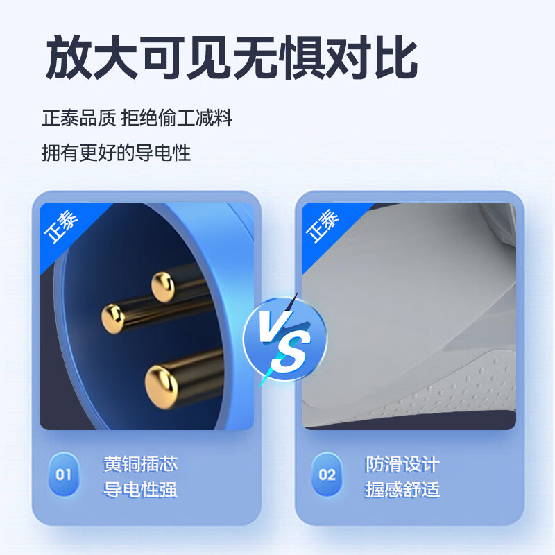 Chint (CHNT) ZTP-0132-3-16A IP67 plug 3-core 16A blue