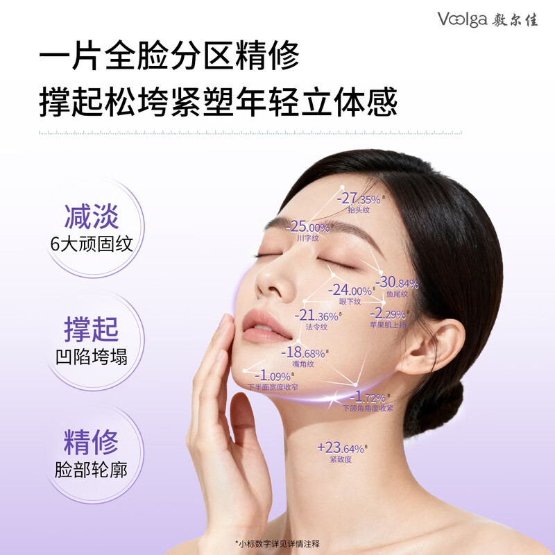 Fuljia's new blockbuster grape seed soft light elastic moisturizing oil dual-compartment facial mask 3 boxes anti-wrinkle firming Valentine's Day gift