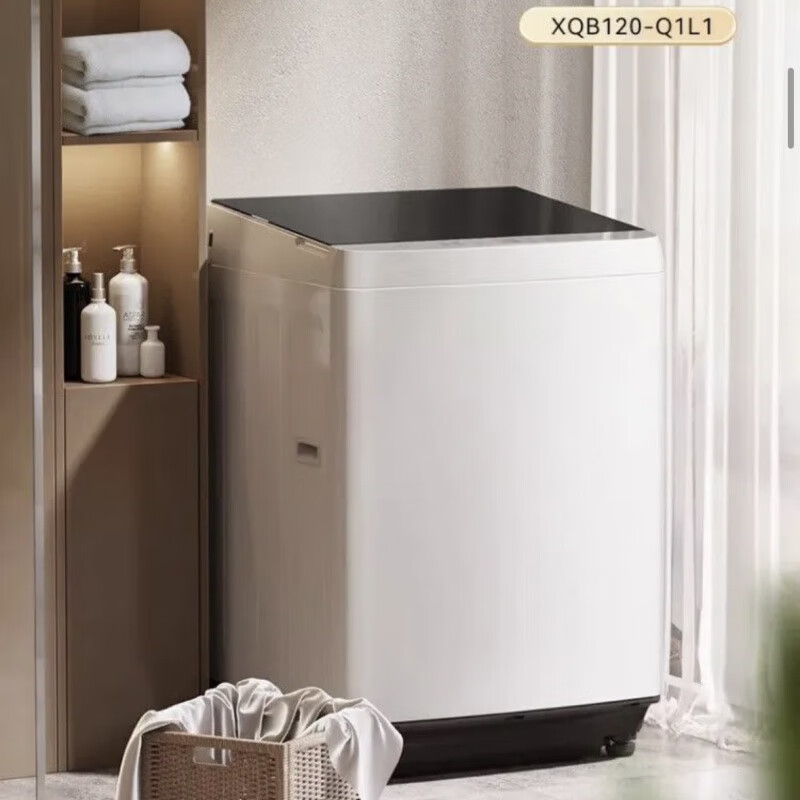 Panasonic ton-ton bucket fully automatic pulsator washing machine 12kg large capacity household antibacterial smart washing Q1L1 XQB120-Q1L1