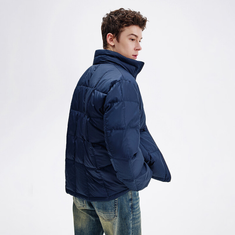 NVG YOUNG Italian small sailing stand collar short down jacket men's 25-year winter trend bread coat warm and cold jacket