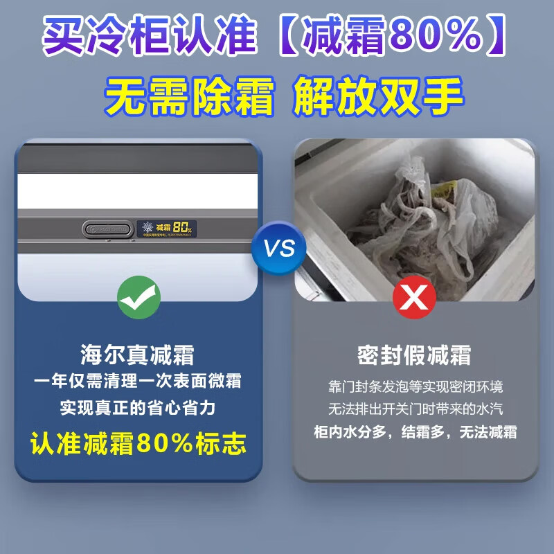 Haier Freezer 429L Horizontal Freezer First Class Energy Efficiency Refrigeration and Freezing Dual-Purpose One-click Conversion Frost Reducing Model Home and Commercial BC/BD-429GHPT Trade-In