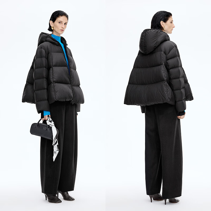 JNBY/Jiangnan Buyi Shopping Mall Same Style 25 Winter New Down Jacket Loose A-type Short Long Sleeve 5PAC13360