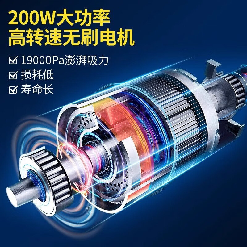 Xiaomi Stone Car Vacuum Cleaner Home High Suction Super Power Suction Power Handheld Mini Wireless Car Desktop Small Portable Suction and Blow All-in-One Blow-and-Suck Dual-Use Deluxe Edition Hurricane Suction + Dual Boost Suction and Blow All-in-One/Car Home Dual-Use