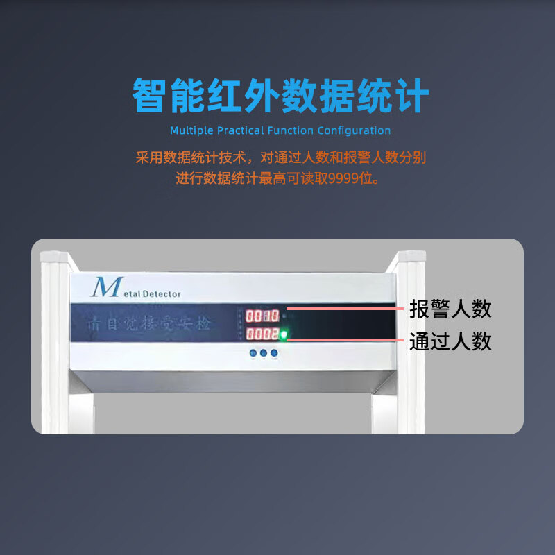 Haikang Weiying opens with area-wide security gates, bars, nightclubs, KTVs, construction site inspections for knives, guns, contraband, metal detection safety gates, economical area-wide detection + people statistics + sound