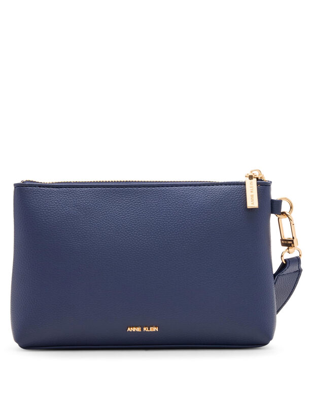 Anne Klein (ANNE KLEIN) Anne Klein Women's Large Wristlet Bag Midnight Midnight