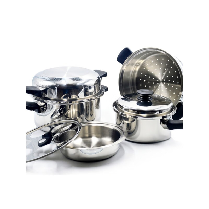 Amway Pot Queen Chinese-style pot set of 21 pieces, less oily smoke gold pot for frying, stew and wok, universal twenty-one