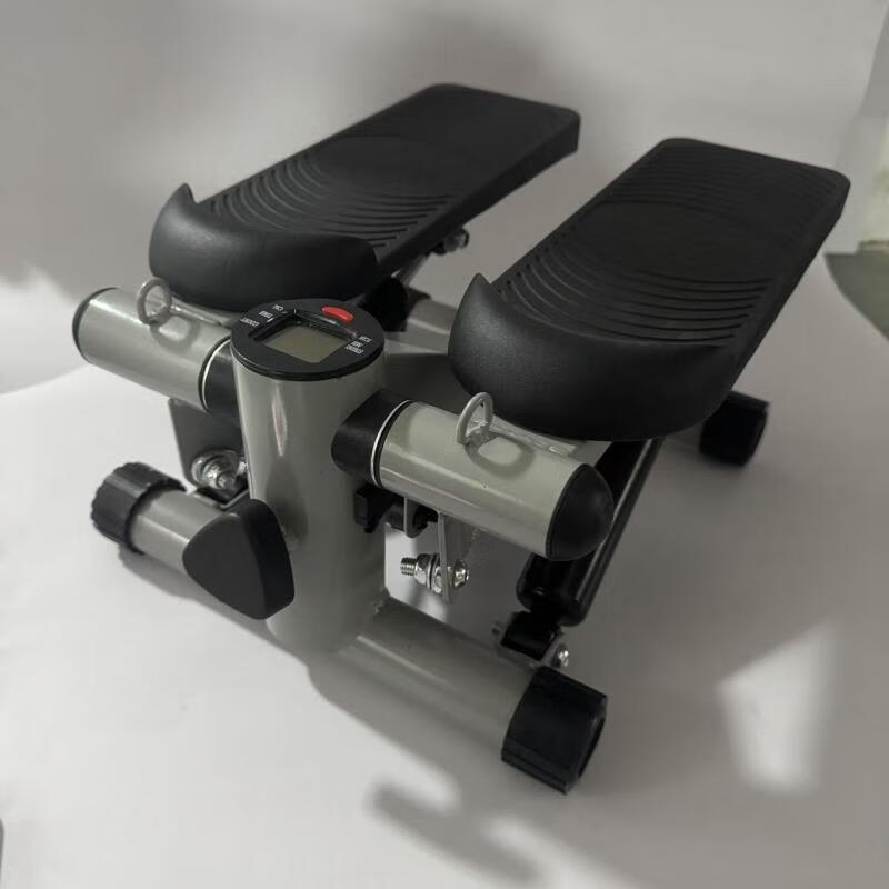 Little famous household mini stepper sports slimming fitness equipment slim waist jogging multi-functional stepper fitness equipment silver gray with drawstring