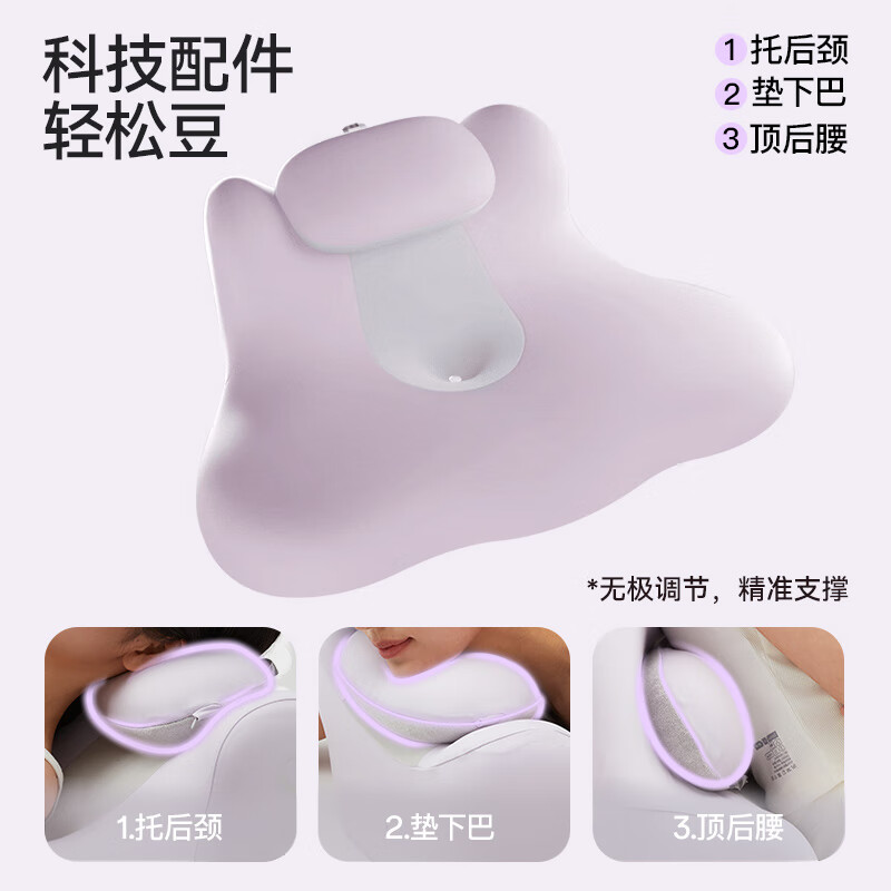 Sleep easily, night cat pillow pro, sleeping pillow, playing sleeping pillow, sleeping pillow, bedside cushion, lying down and playing with mobile phone, special pillow, cloud purple