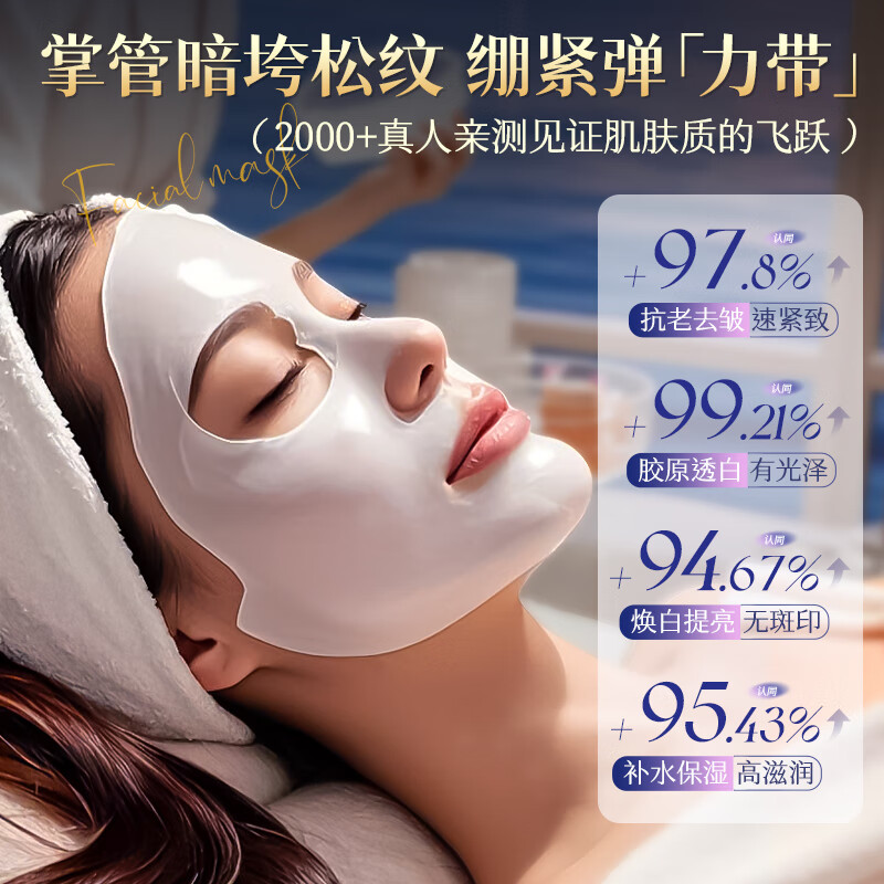 ALIVAYA Blue Copper Peptide Caviar Mask 10 pieces/box Firming, anti-wrinkle, deeply hydrating, brightening skin tone