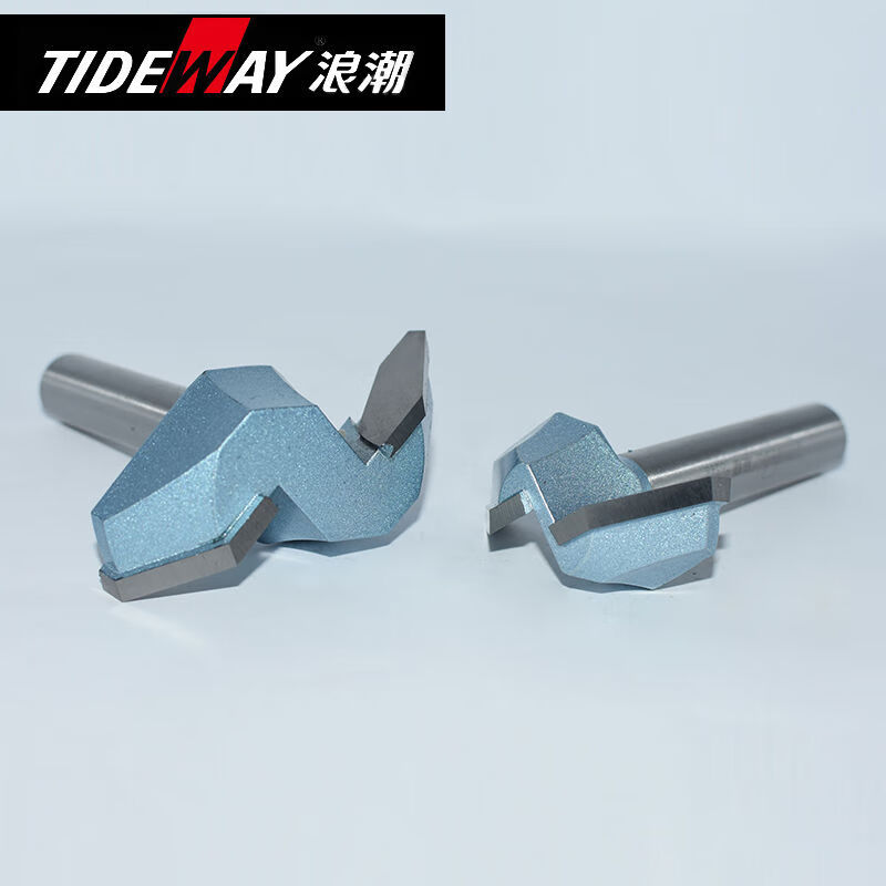 TIDEWAY industrial grade flat bottom V-shaped knife woodworking chamfering edge knife engraving machine 45 degree bevel edge knife bakelite 12*61*35