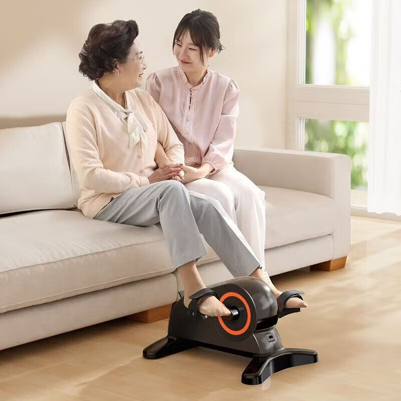 JIFEIMAN stroke hemiplegia rehabilitation training bicycle electric training equipment for the elderly upper and lower limb exercise care sports home black