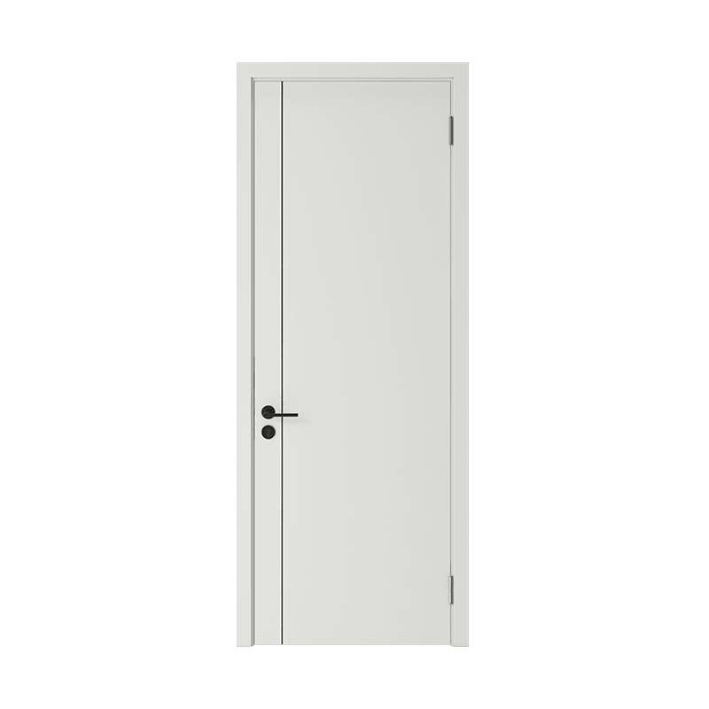 Mengtian Woodwork Bedroom Door Customized Door Soundproof Door Environmentally Friendly Water Paint Simple Door Bedroom Door Crescent White